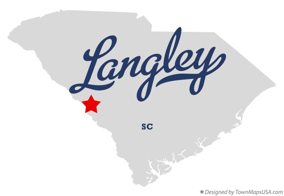 Map of Langley South Carolina SC