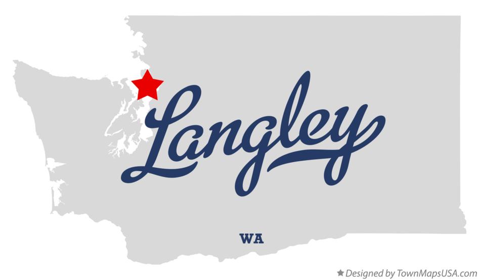 Map of Langley Washington WA