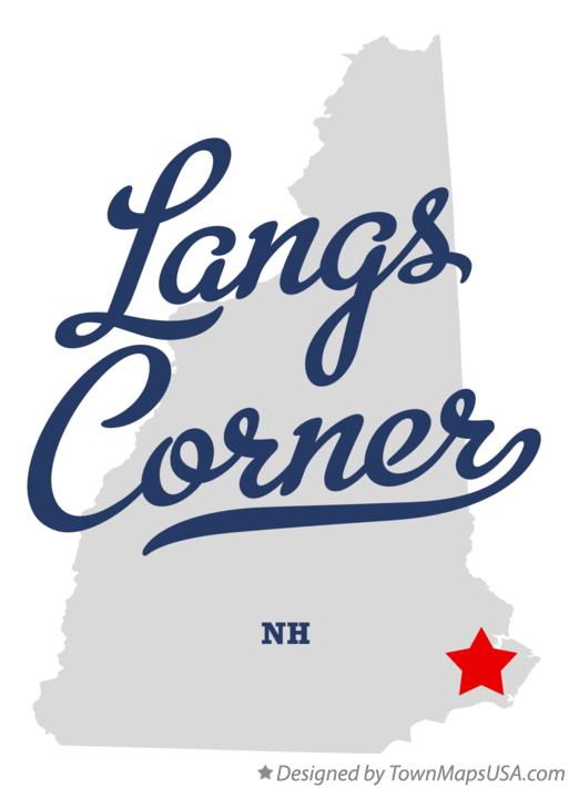 Map of Langs Corner New Hampshire NH