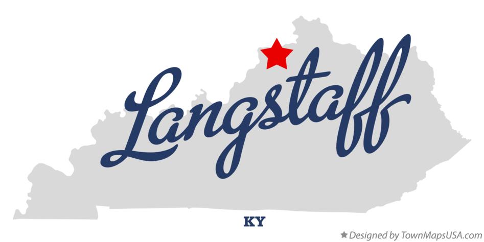 Map of Langstaff Kentucky KY
