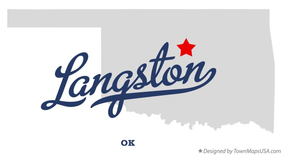 Map of Langston Oklahoma OK