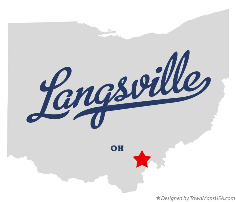 Map of Langsville Ohio OH