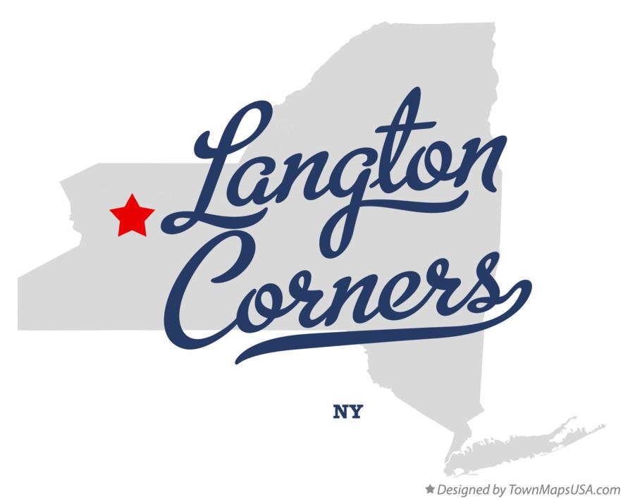 Map of Langton Corners New York NY