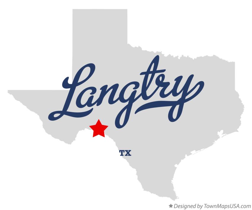 Map of Langtry Texas TX