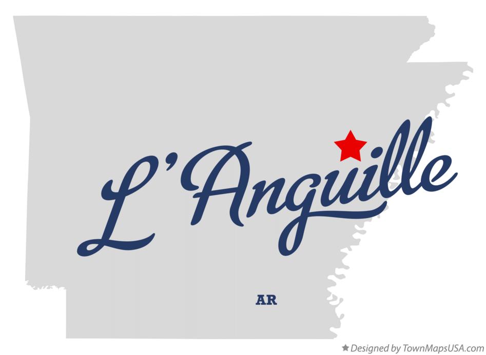 Map of L'Anguille Arkansas AR