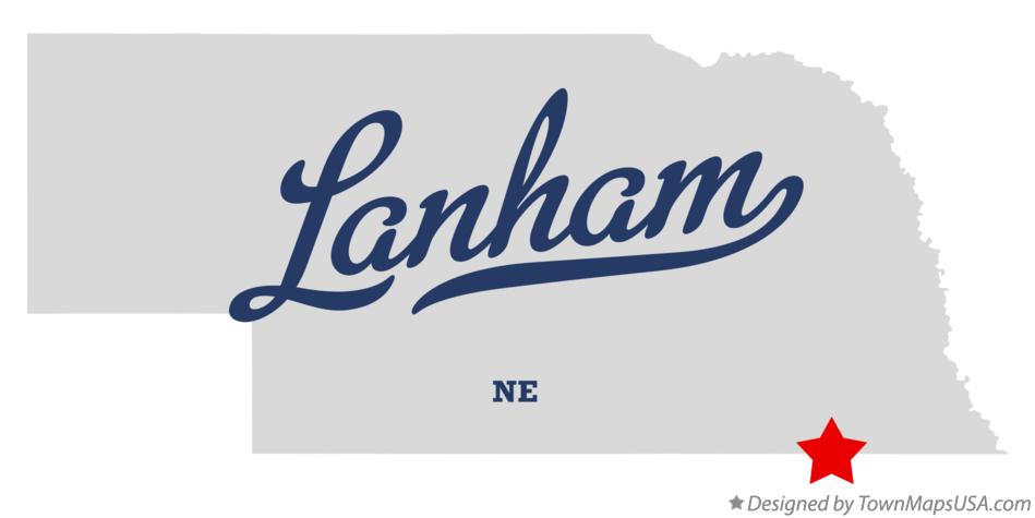 Map of Lanham Nebraska NE