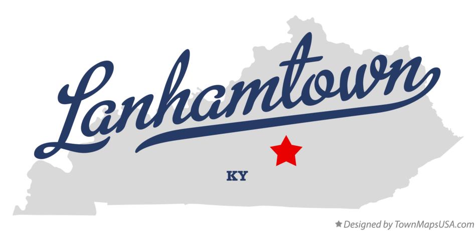 Map of Lanhamtown Kentucky KY