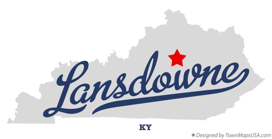 Map of Lansdowne Kentucky KY