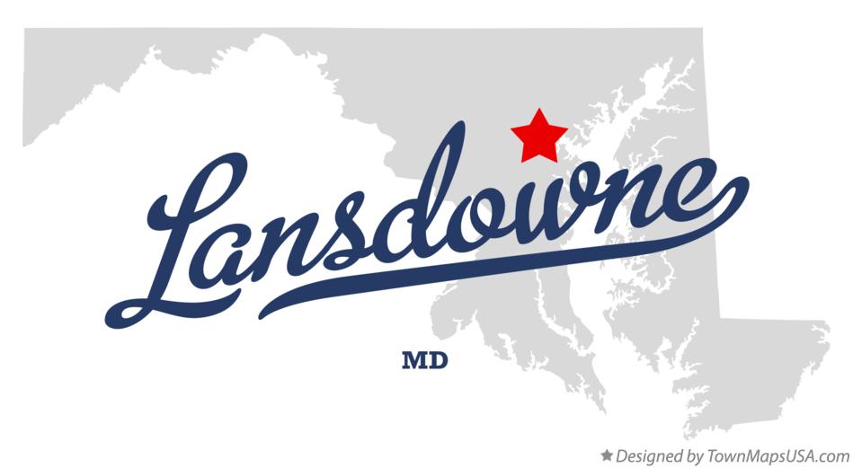 Map of Lansdowne Maryland MD