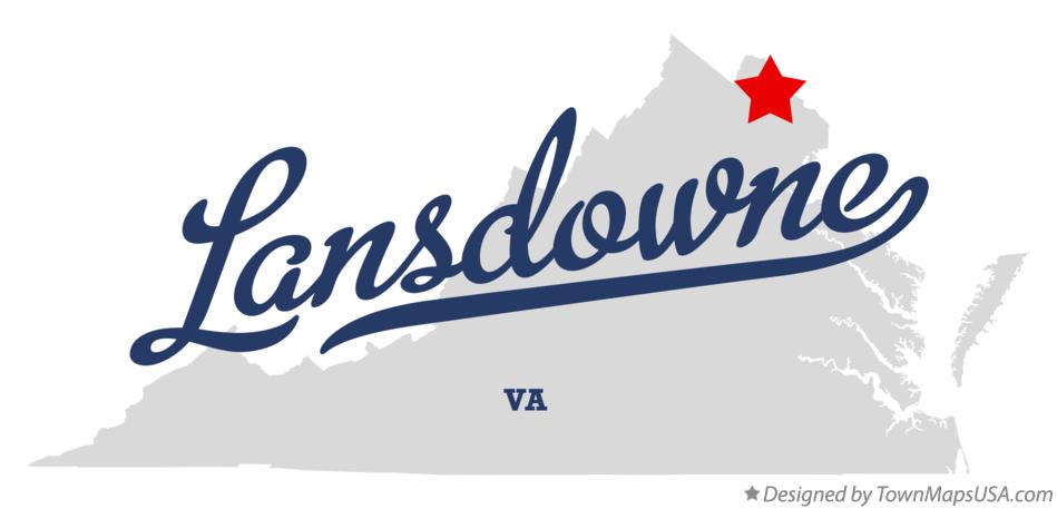 Map of Lansdowne Virginia VA