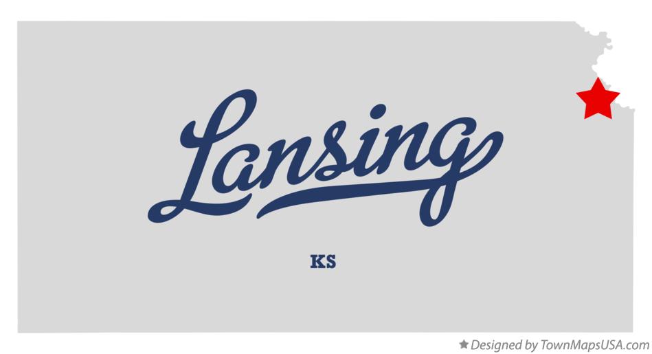 Map of Lansing Kansas KS