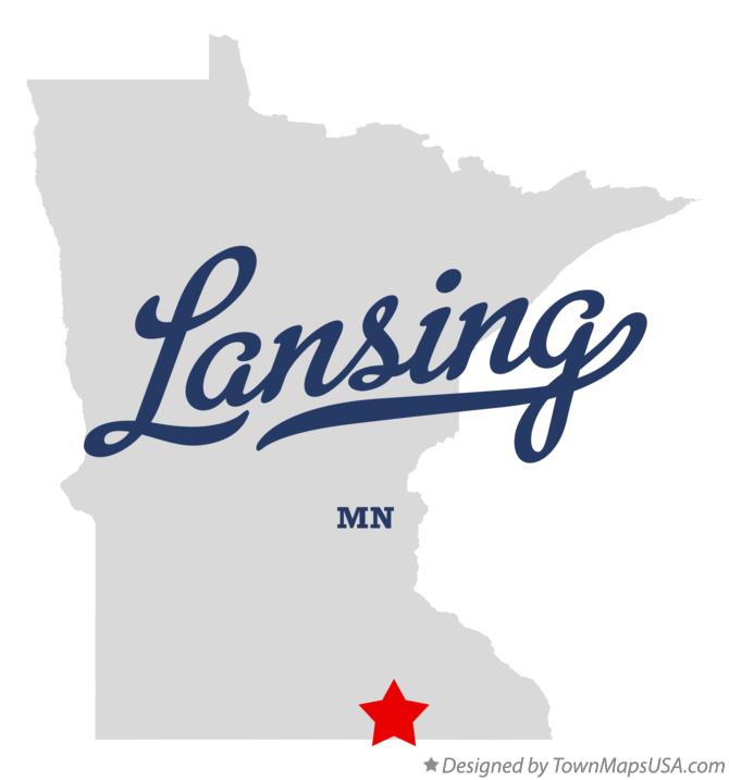 Map of Lansing Minnesota MN