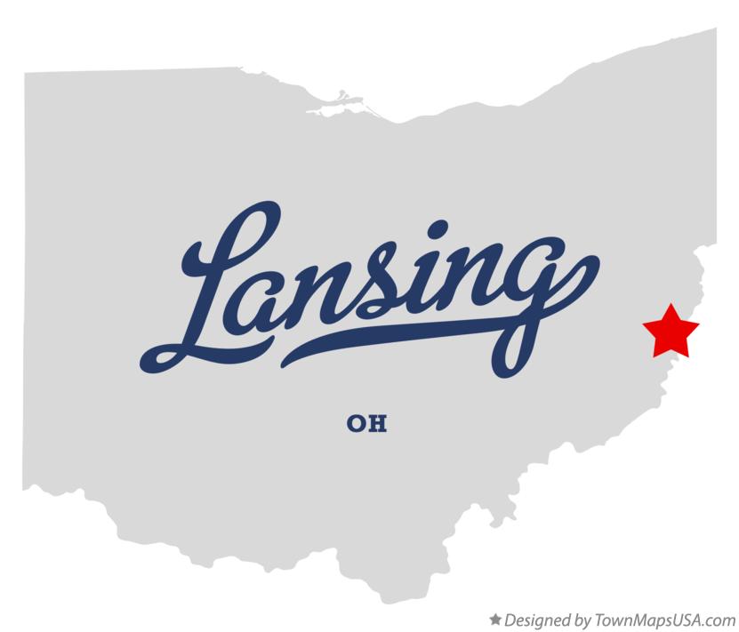 Map of Lansing Ohio OH