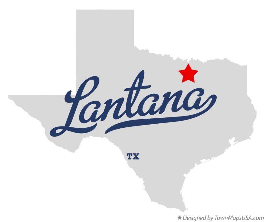 Map of Lantana Texas TX