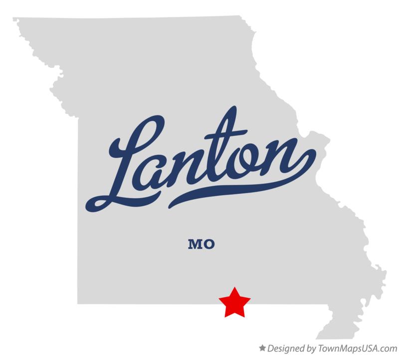 Map of Lanton Missouri MO