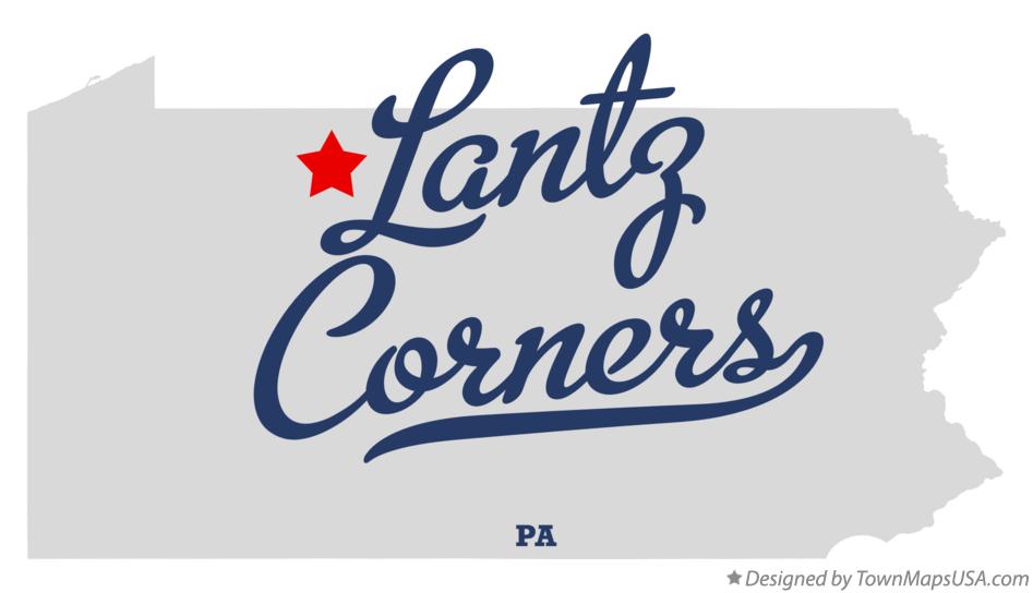 Map of Lantz Corners Pennsylvania PA