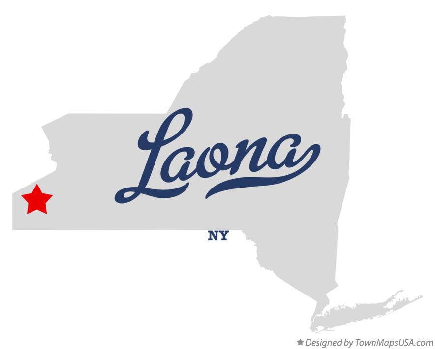 Map of Laona New York NY