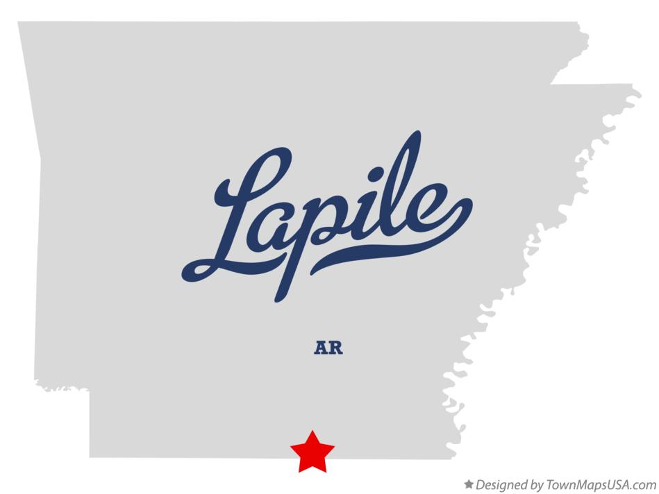 Map of Lapile Arkansas AR
