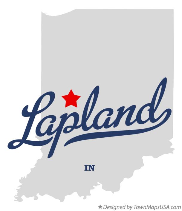 Map of Lapland Indiana IN