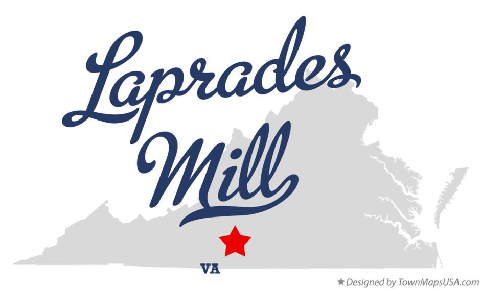 Map of Laprades Mill Virginia VA