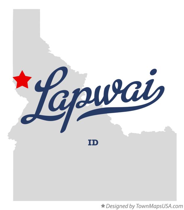Map of Lapwai Idaho ID