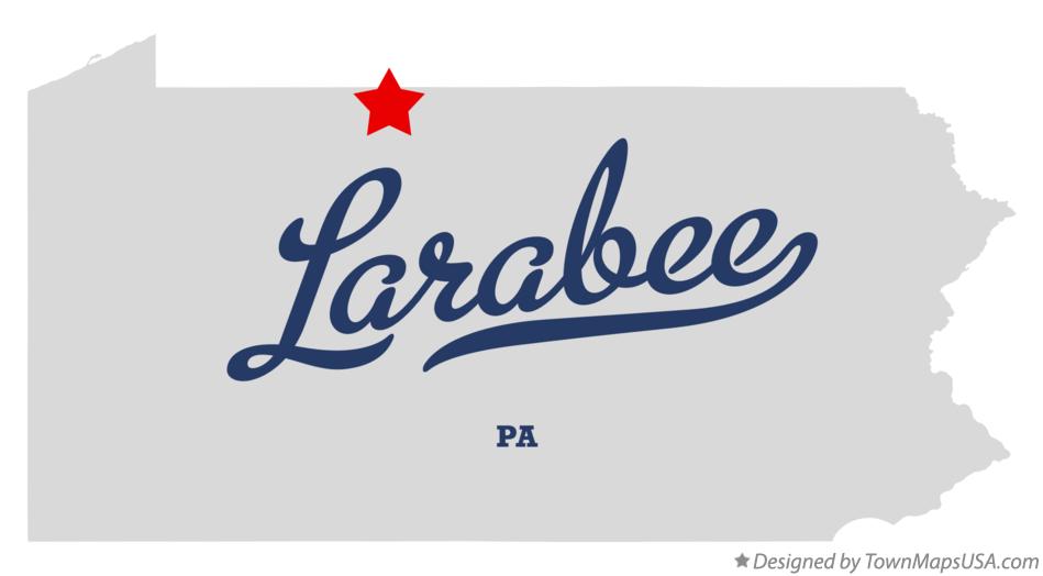 Map of Larabee Pennsylvania PA