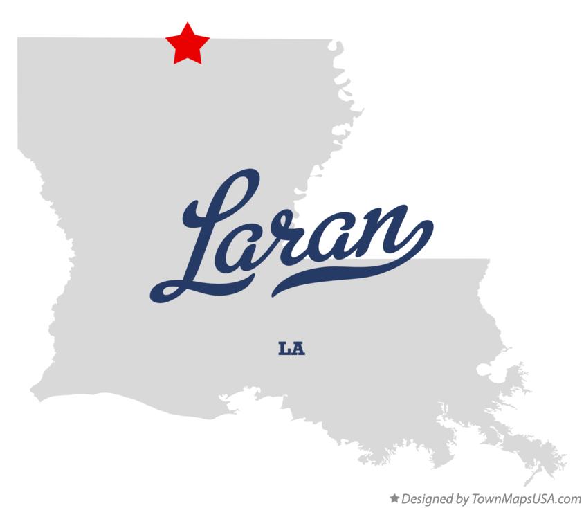 Map of Laran Louisiana LA