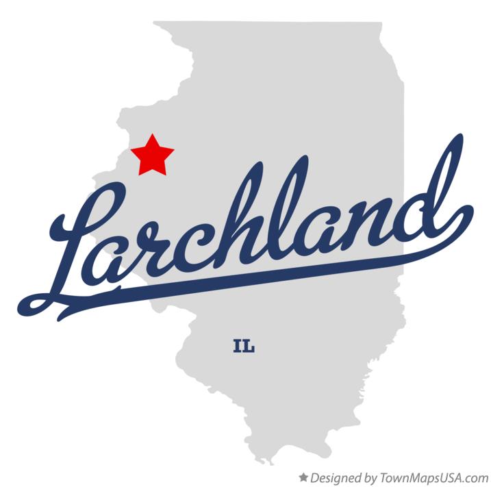 Map of Larchland Illinois IL