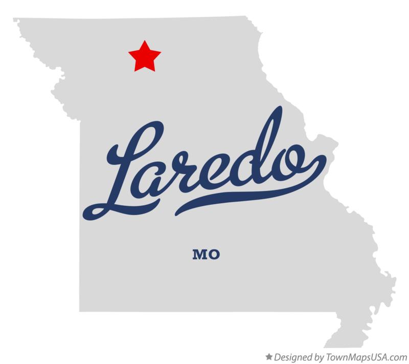 Map of Laredo Missouri MO