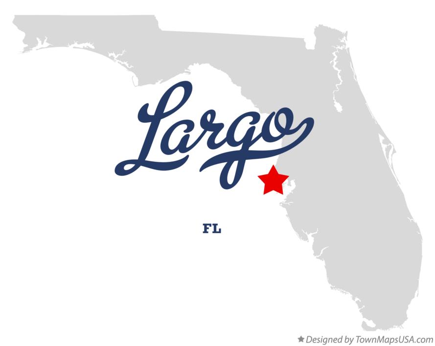Map of Largo Florida FL