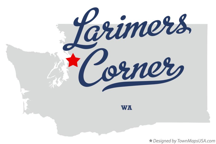 Map of Larimers Corner Washington WA