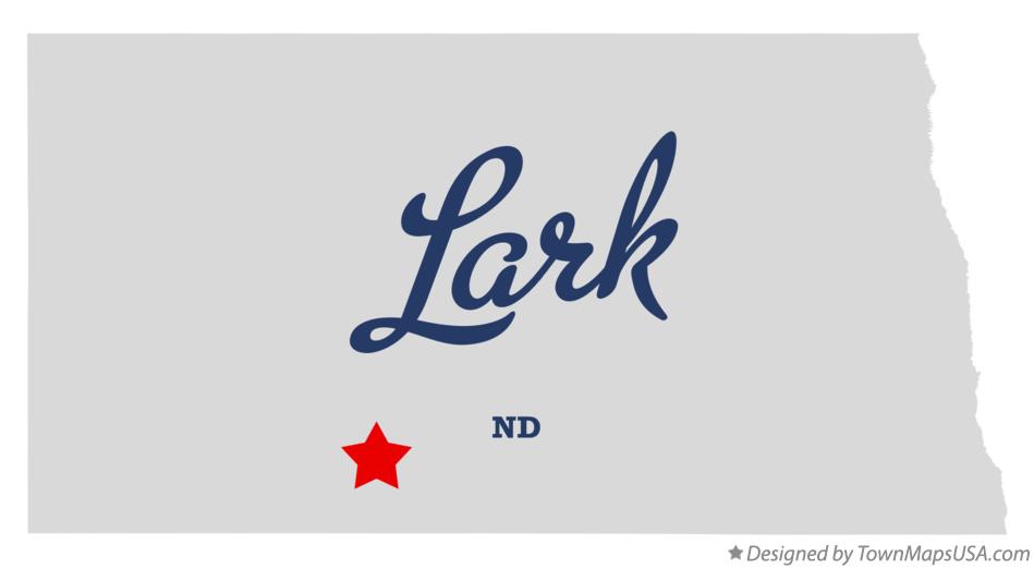Map of Lark North Dakota ND