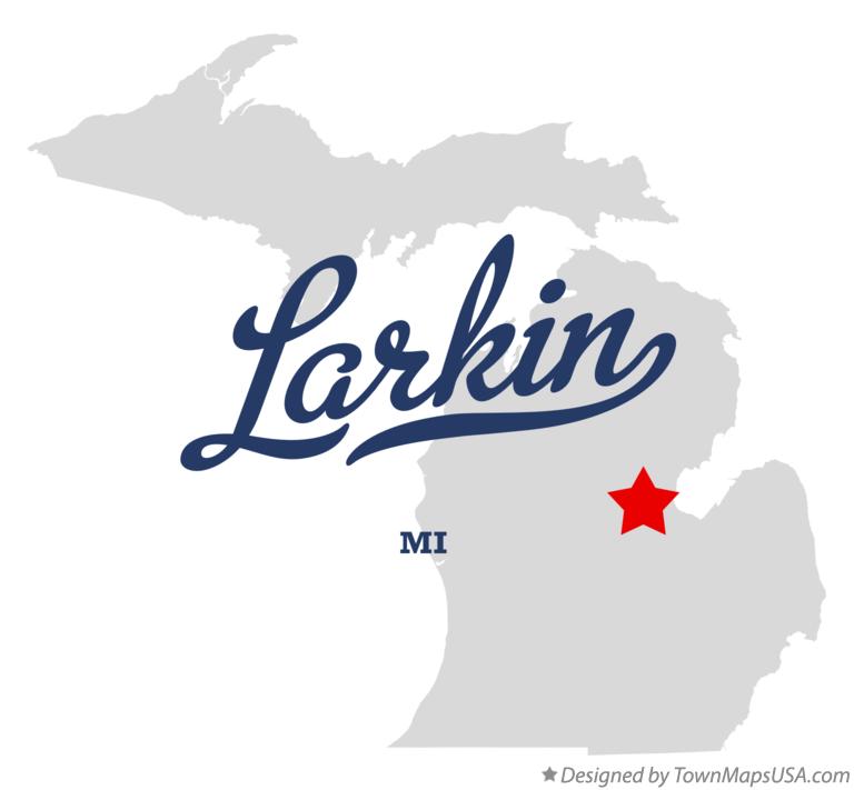 Map of Larkin Michigan MI