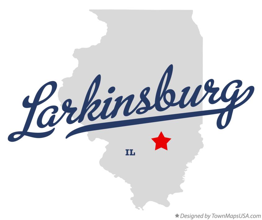 Map of Larkinsburg Illinois IL