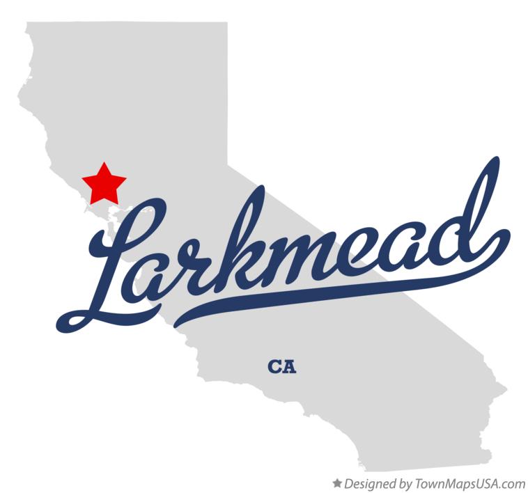Map of Larkmead California CA