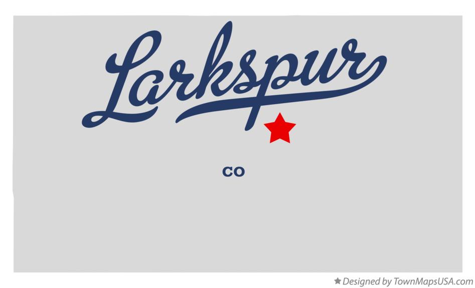 Map of Larkspur Colorado CO