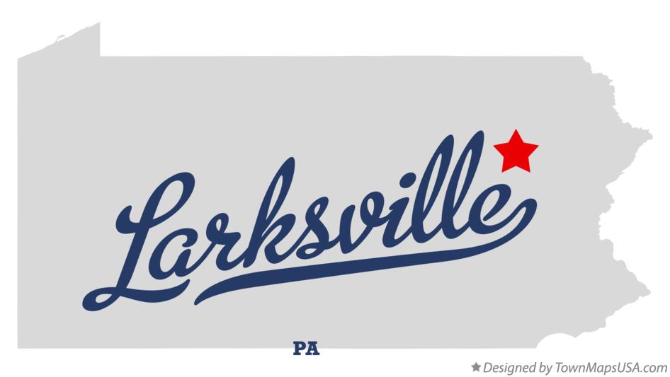 Map of Larksville Pennsylvania PA