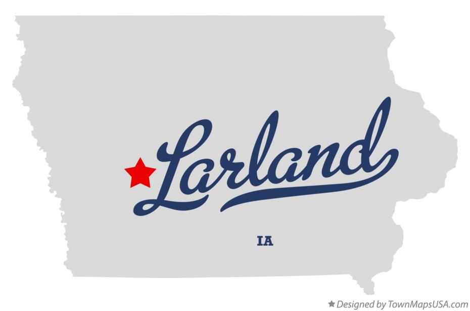 Map of Larland Iowa IA