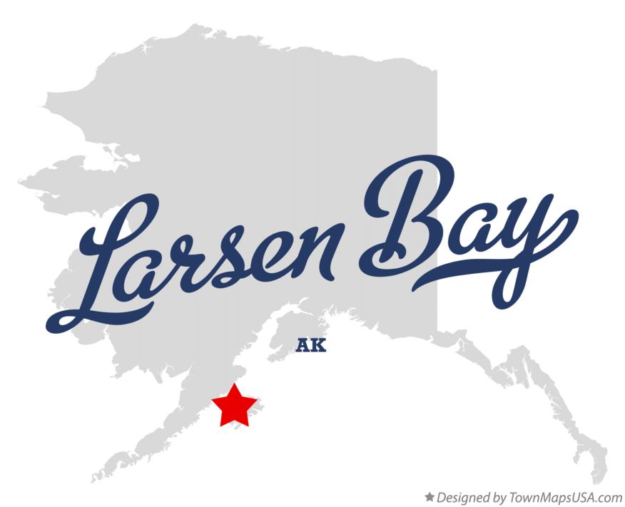 Map of Larsen Bay Alaska AK