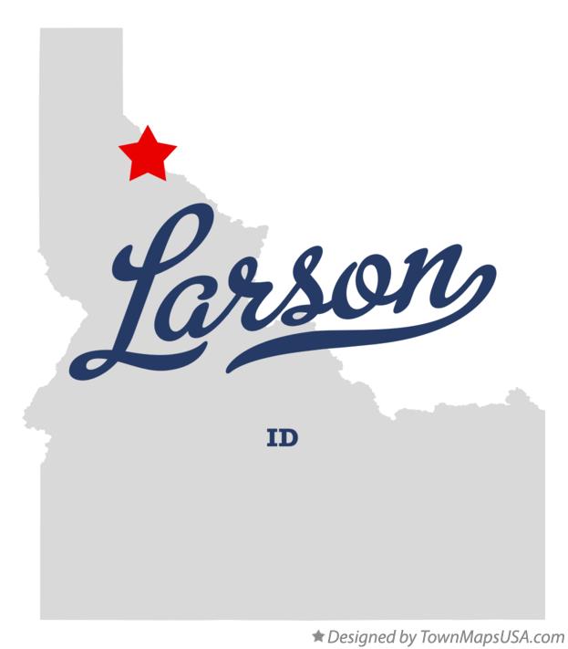 Map of Larson Idaho ID