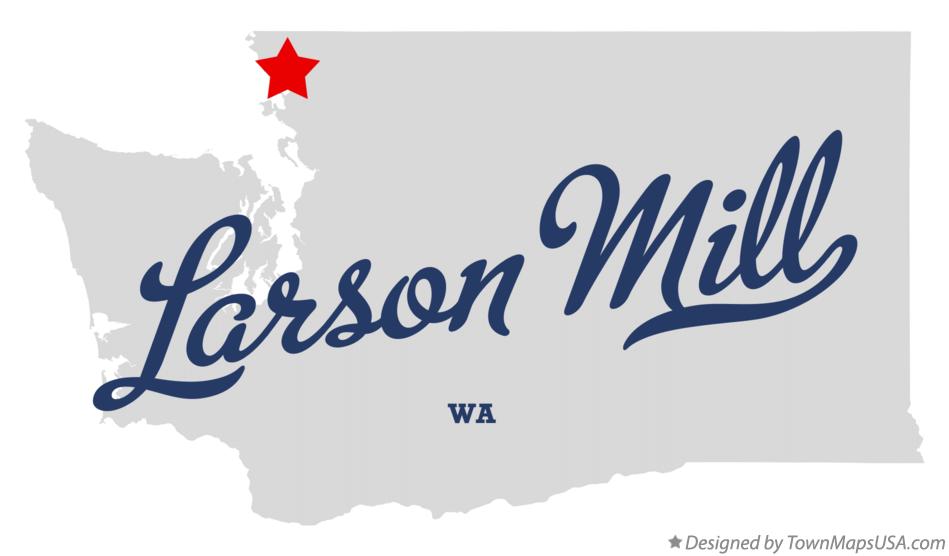 Map of Larson Mill Washington WA