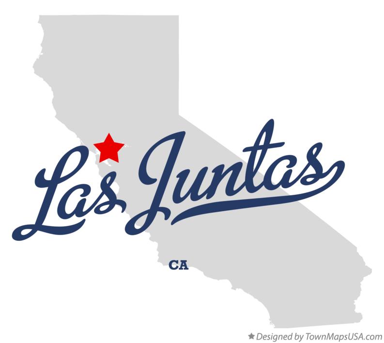 Map of Las Juntas California CA