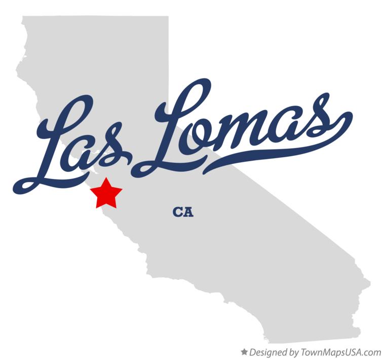 Map of Las Lomas California CA