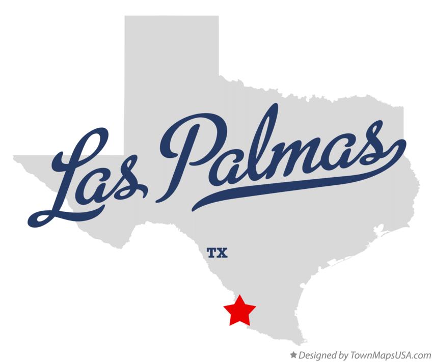 Map of Las Palmas Texas TX