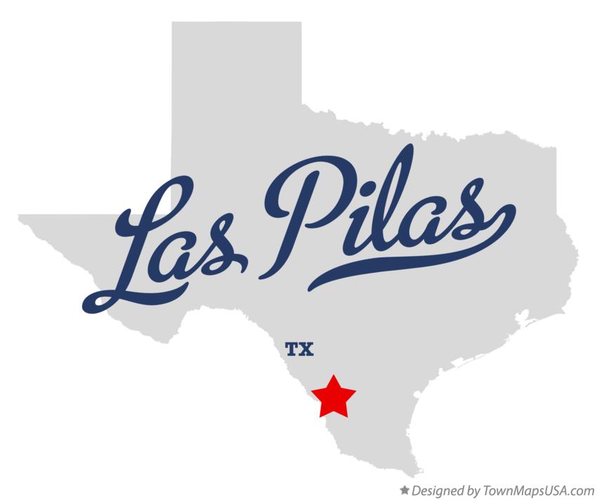 Map of Las Pilas Texas TX