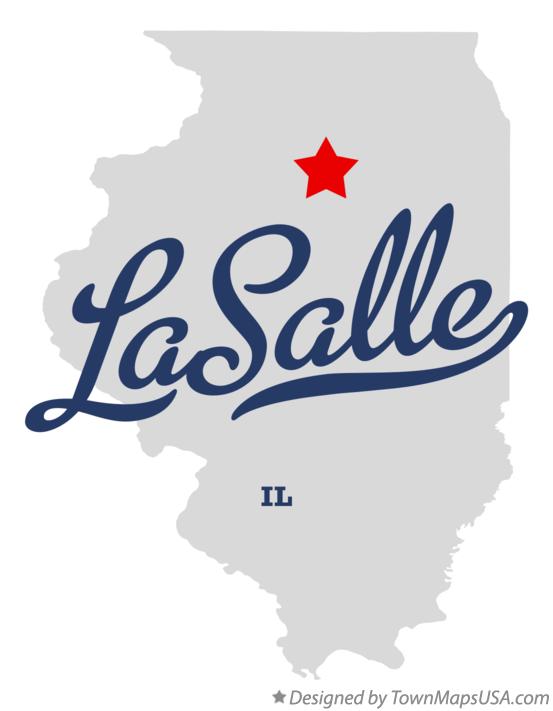Map of LaSalle Illinois IL