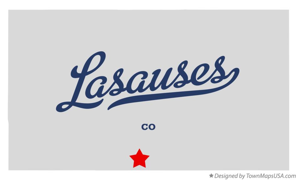 Map of Lasauses Colorado CO