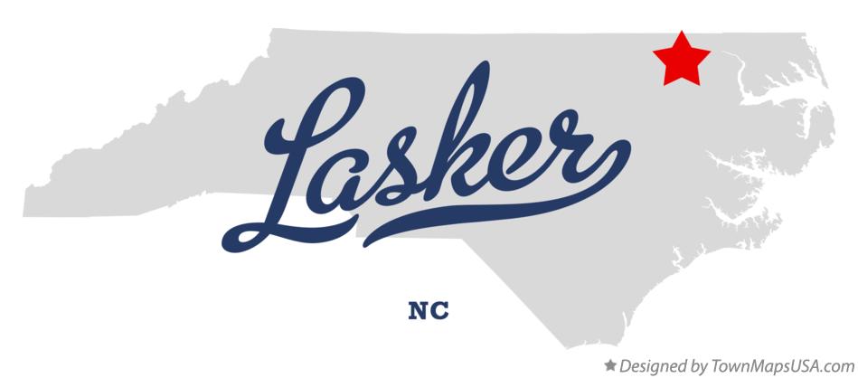 Map of Lasker North Carolina NC