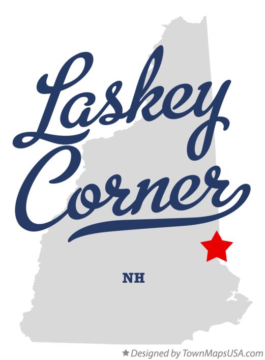 Map of Laskey Corner New Hampshire NH