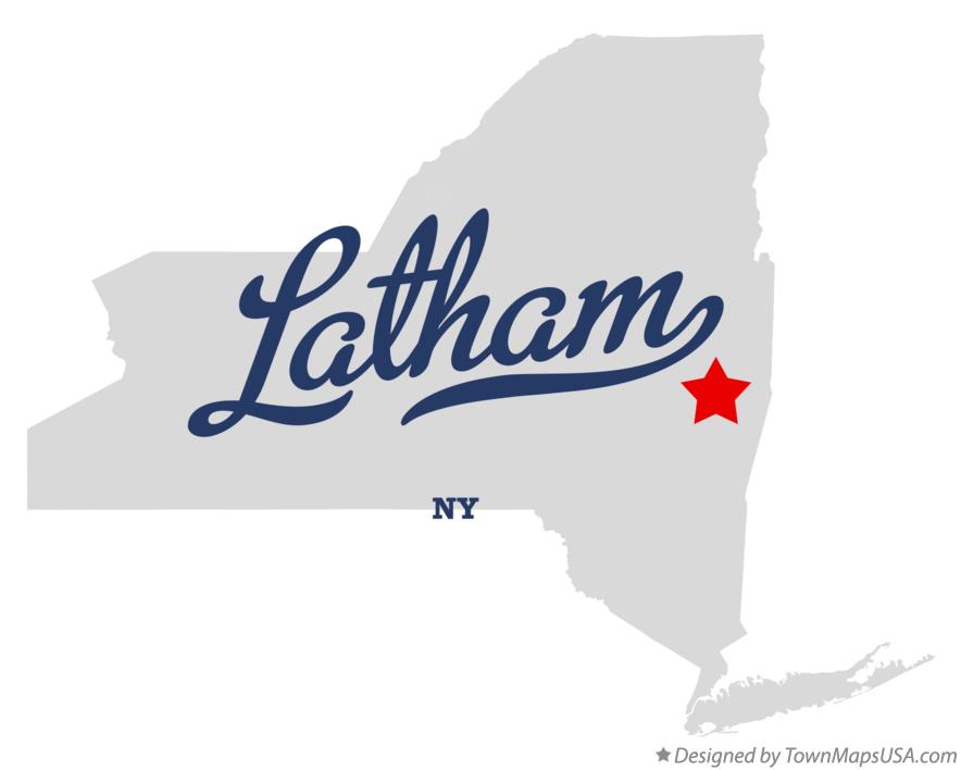 Map of Latham New York NY